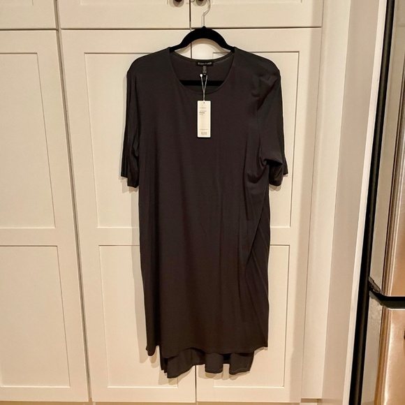 Eileen Fisher Tops - Eileen Fisher Lightweight Gray Viscose Jersey Tunic Size Large